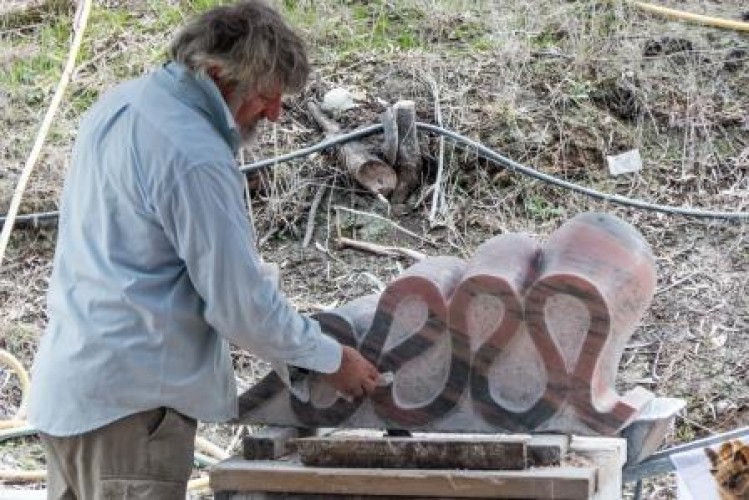 Sculptors at Crystal Lake Day 8, 18 April 2015