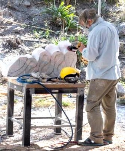 Sculptors at Crystal Lake Day 7, 17 April 2015