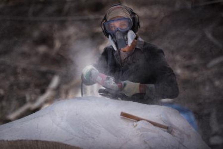 Sculptors at Crystal Lake Day 3, 13 April 2015