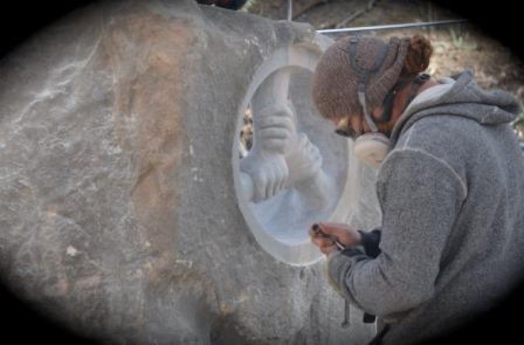 Sculptors at Crystal Lake Day 8, 18 April 2015