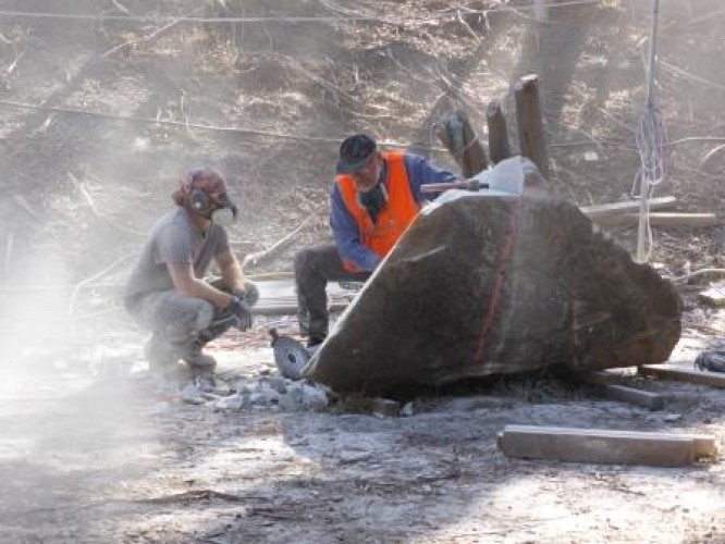 Sculptors at Crystal Lake Day 1, 11 April 2015