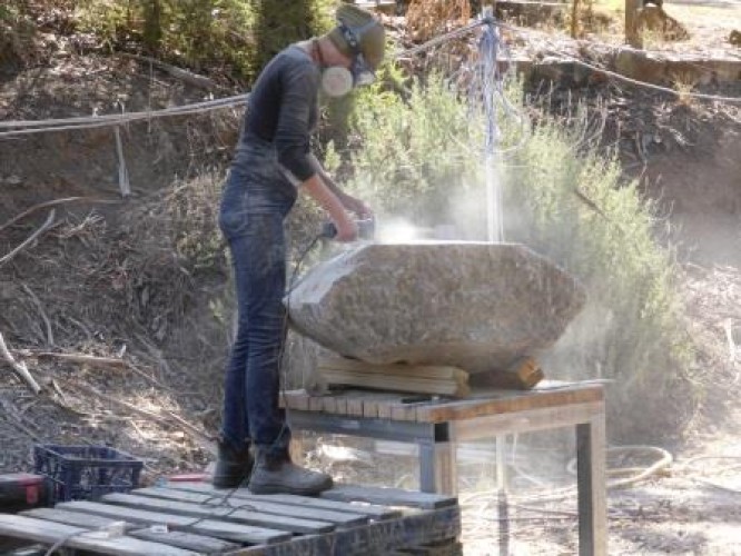 Sculptors at Crystal Lake Day 2, 12 April 2015