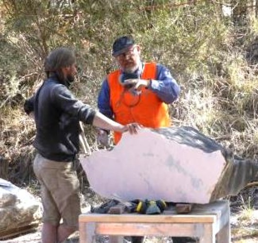 Sculptors at Crystal Lake Day 1, 11 April 2015