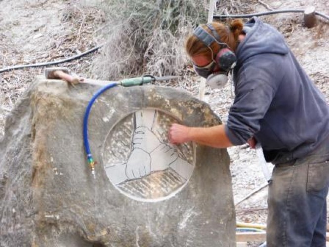 Sculptors at Crystal Lake Day 2, 12 April 2015
