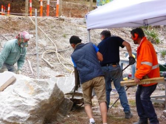 Sculptors at Crystal Lake Day 3, 13 April 2015