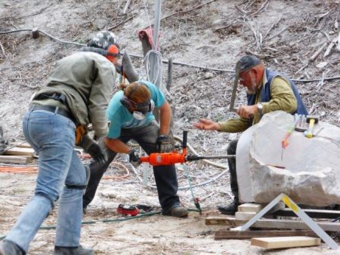 Sculptors at Crystal Lake Day 3, 13 April 2015