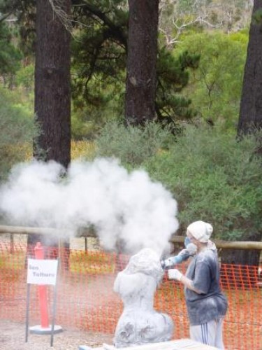 Sculptors at Crystal Lake Day 6, 16 April 2015