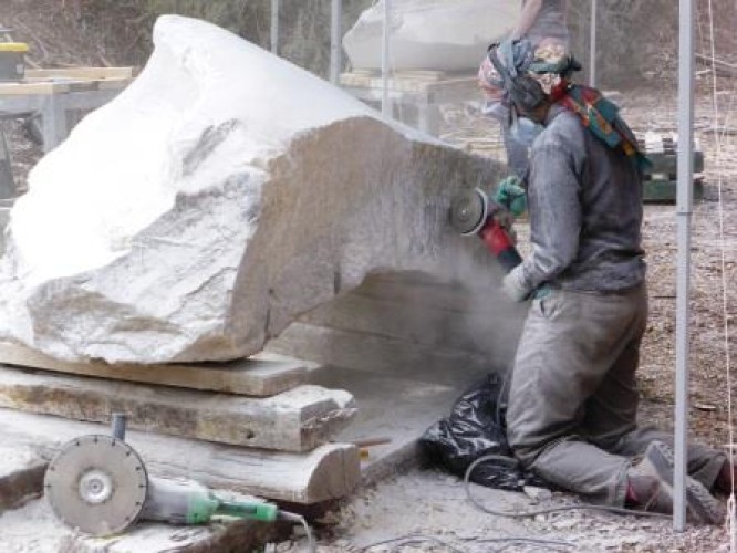 Sculptors at Crystal Lake Day 3, 13 April 2015