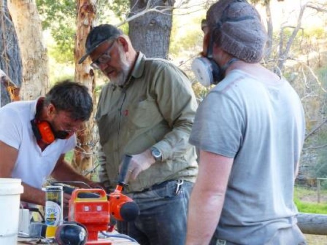 Sculptors at Crystal Lake Day 3, 13 April 2015