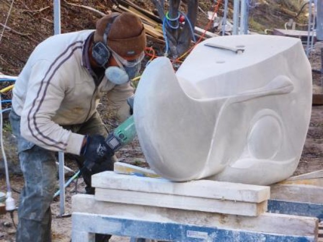 Sculptors at Crystal Lake Day 8, 18 April 2015